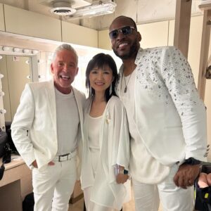 Dave Koz Instagram - Day 6, Santorini Greece. Some memorable moments from Toga Night. So happy to meet a cruiser named Mary Ann who is going thru chemo and told her doctors she wasn’t gonna miss the cruise, so to work the chemo treatments around her trip!! Truly amazing stories out here from our incredible guests. And some outrageous shows, esp from @keikomatsuijazz and @jackiemjoyner on the MainStage tonite. Been SUCH a great trip, last day of Voyage One tmrw! @davekozcruise