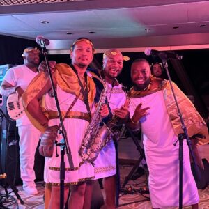 Dave Koz Instagram - Day 6, Santorini Greece. Some memorable moments from Toga Night. So happy to meet a cruiser named Mary Ann who is going thru chemo and told her doctors she wasn’t gonna miss the cruise, so to work the chemo treatments around her trip!! Truly amazing stories out here from our incredible guests. And some outrageous shows, esp from @keikomatsuijazz and @jackiemjoyner on the MainStage tonite. Been SUCH a great trip, last day of Voyage One tmrw! @davekozcruise