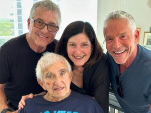 Dave Koz Instagram - July 4, 1924 was the day this man, my 2nd dad, Dr. Bill Lazer was born. And yesterday, July 4, 2024 we celebrated his 100th birthday together with my siblings in Florida. At 100, this man has a better memory than me! An amazing human being, how lucky we’ve all been to be inspired, educated and motivated in our lives by Bill. Happy Bday, Dr Lazer and hope everyone had a great 4th! DK. @drnormsofficial