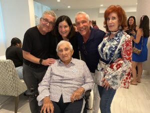 Dave Koz Instagram - July 4, 1924 was the day this man, my 2nd dad, Dr. Bill Lazer was born. And yesterday, July 4, 2024 we celebrated his 100th birthday together with my siblings in Florida. At 100, this man has a better memory than me! An amazing human being, how lucky we’ve all been to be inspired, educated and motivated in our lives by Bill. Happy Bday, Dr Lazer and hope everyone had a great 4th! DK. @drnormsofficial