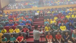 David Baddiel Instagram - Incredibly sweet song-based reception for me at the second Delhi school I visited today.