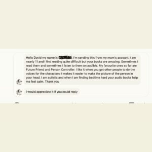 David Baddiel Instagram - I did reply. Quite hard as I was welling up.