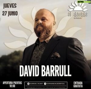 David Barrull Instagram - Hoy estamos de #concierto #familia les espero en @eldorado_palmar no me falten que vamos a disfrutar 😘 #GiraEterno