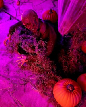 David Bromstad Instagram - Some fun details of the Halloween decor! I had so much fun doing this but next year I’m hiring a team to help!!!