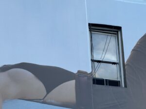 David Byrne Instagram - bellybutton window