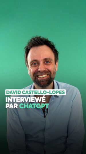 David Castello-Lopes Instagram - On a demandé à ChatGPT d’interviewer @davidcastellolopes. 🤖 #interview #IA #chatGPT