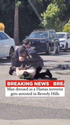 David Draiman Instagram - #BREAKING Man dressed as H@mas terrorist arrested in Beverly Hills

🔔Follow @wearetov to support our work in combatting antisemitism and to stay informed. 

🧿See with your own eyes.
🦻Hear with your own ears. 
🪬Feel with your own soul.
 
🤝Join our mission to stand up for what’s right. 
.
.
.
#EndJewHatred #antisemitism #stopantisemitism #jewish #jew #judaism #endantisemtism #israelunderattack #istandwithisrael #israel #israeli #selectiveoutrage #injustice #MeToo_UNless_UR_A_Jew  #BringThemHome #BringThemHomeNow #ReleaseTheHostagesNow #FreeTheHostages 

Disclaimer- we neither endorse nor defend or promote images of violence and hatred but share them for educational and awareness purposes. We are not responsible for the messages or images in this post. 

Disclaimed for IG “Fact-Checker”: this post is merely a viewpoint/opinion/theory/satire and should not be construed as a statement of fact. Nor am I giving any advice.

Copyright Disclaimer under section 107 of the Copyright Act of 1976, allowance is made for “fair use” for purposes such as criticism, comment, news reporting, teaching, scholarship, education and research.