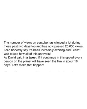 David F. Sandberg Instagram - HAPPY 10 YEAR LIGHTS OUT WENT VIRAL-VERSARY!!
10 years since the internet took our little 2 minute and 40 second short and ran with it across the globe, and changed our lives completely within the space of a weekend. It’s the most magical thing that’s ever happened to us and I don’t think it’s possible to explain just how grateful we are.
Here are some screenshots from my blog, Facebook and Twitter of those incredibly exciting and overwhelming days after Lights Out went viral, including the Facebook post when one of the largest Swedish newspapers emailed David IN ENGLISH to ask if they could have an interview and David replied “I hope it’s okay that I reply in Swedish.” They had no idea we were from Sweden. Our short had become a phenomenon. And that time the writers on Jimmy Fallon’s Tonight show emailed to say they were fans. And how I became a meme when someone put sunglasses on my monster face.
It was a highly intense period, overwhelming in mostly great ways, but I remember the feeling of quickly having to learn what it is to be a woman seen by millions of people on the internet and having random men commenting on my body and looks. Those days and weeks and months that followed of not knowing what it would all lead to, if anything, was exhilarating and exhausting and I am so incredibly happy with how it did unfold. Proud too. Of our little Lights Out.
What a crazy ride it’s been, and continues to be!