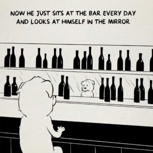 David F. Sandberg Instagram - Dog in a bar