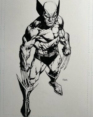 David Finch Instagram - Huge thank you to Sean Chen for coming on and drawing wolverine with me last night!  Here’s mine. #davidfinch