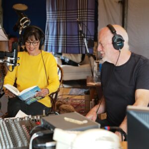 David Gilmour Instagram - Such a lovely thing to record the audiobook of A Theatre for Dreamers (which is out today) with @pollysamson, and that @romany.rose stepped in to help me finish our song Yes, I Have Ghosts - finding the blend of my voice with hers has been one of the best things about lockdown and I look forward to singing with her some more.