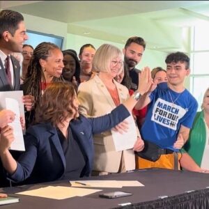 David Hogg Instagram - YOUNG PEOPLE DID THIS!
Today, safe storage and universal background checks passed into Michigan law because of the continued pressure from @marchforourlives and the MSU and Oxford survivors who turned their grief into action.

In the first pic Governor Gretchen Whitmer high-fives MSU student and March For Our Lives organizer Joseph Kesto after signing the first gun law in 40 years in Michigan. Young people stood up at MSU in the wake of unspeakable tragedy and made this change possible.

It’s been over 5 years and we continue to make progress one state at a time. Now we need to get young people running for state legislatures. Congress isn’t gonna change until we win the states. 

Text JOIN to 954-954
the movement.

Thanks @mikahrectorb for letting me copy your post