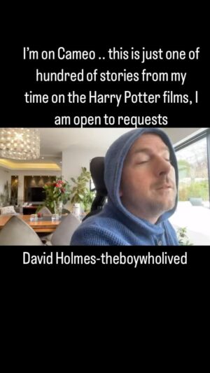 David Holmes Instagram - I’m on Cameo. Here’s one I completed this morning sharing an Alan Rickman story. I feel so very blessed to have worked and benefited from such a wonderful human being. #Cameo, #davidholmestheboywholived #HarryPotterMovies.