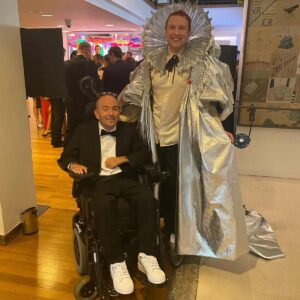David Holmes Instagram - The BAFTAs last night was a fun adventure. My documentary was nominated but unfortunately didn’t win. I want to congratulate Ellie Simmonds and her team for the well deserved win and also say congrats to every one at the event. It's still unacceptable that I was the only stunt performer in the room and if I’d of won I’d have said something on stage about my department being overlooked. 

Honestly it was fun but unless BAFTA starts recognising stunts I wouldn’t do it again. I didn’t see any other department members who were willing to risk their lives and bodies for the sake of storytelling and I just sat in a room too cold for a quadriplegic surrounded by people from a whole industry who don’t think stunt performers deserve a category.

 #StuntsForBafta  #Bafta #Quadriplegic #NoArmsLegsAnNoVoice #PenguinOnWheels