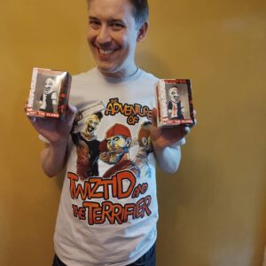 David Howard Thornton Instagram - Thanks for the awesome Art the Clown figures and swag @knuckleheadzltd and @officialtwiztid ! Getcha one as well at https://www.knuckleheadztoys.com