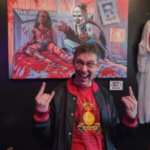 David Howard Thornton Instagram - Thought I would drop by @horrorvibescoffee after seeing @screammovies Scream 6 on my day off of filming The Dead Place to have a nice cup of Joe and admire the Art work! I recommend the Candyman if you drop by! It's to die for! Lol. 🤡🤘