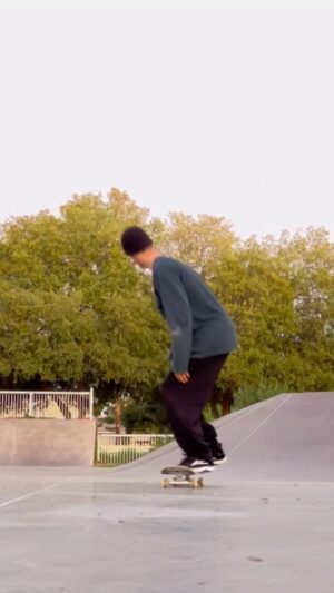 David Loy Instagram - First one I’ve ever done and damn it felt good 🛹 💗