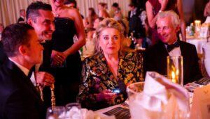 David Lynch Instagram - DLF is grateful and appreciative to have been a part of a beautiful celebration of consciousness and humanitarianism earlier this month at the Venice Film Festival.
 
We thank our Board Member Joanna Plafsky, Event Chair for Better World Fund’s gala event, where 2022 Golden Lion award winner and iconic actress, Catherine Deneuve, presented Dr. Tony Nader with the Best Achievement award. Joanna puts our work on a global stage to raise awareness and support, and this special collaboration brought together her passions for #TranscendentalMeditation, David Lynch Foundation, the art of filmmaking, and global activism.
 
Joanna was recognized along with David Lynch, and Bob Roth, for their achievements in service of humanity, with our #HealtheHealersNow initiative. On the following day at Hotel Cipriani, there was a Mastermind Conference featuring Dr. Nader as the keynote speaker. He presented new science on consciousness and meditation, and an auction raised funds to support our work.
 
Our deepest thanks and gratitude to Joanna and the Better World Fund.

@better_world_forum
@joannaplafsky_ 
@drtonynader 
@meditationbob 
@davidlynchfoundationuk