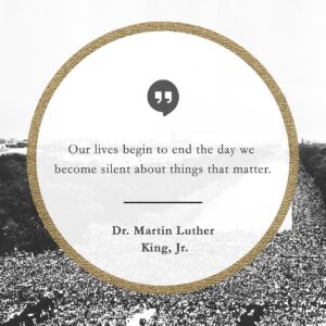 David Lynch Instagram - “Our lives begin to end the day we become silent about things that matter.”
- Dr. Martin Luther King, Jr.

#daily #quote #inspo #Juneteenth #MLK #socialjustice #peace #meditaion #TM #TranscendentalMeditation