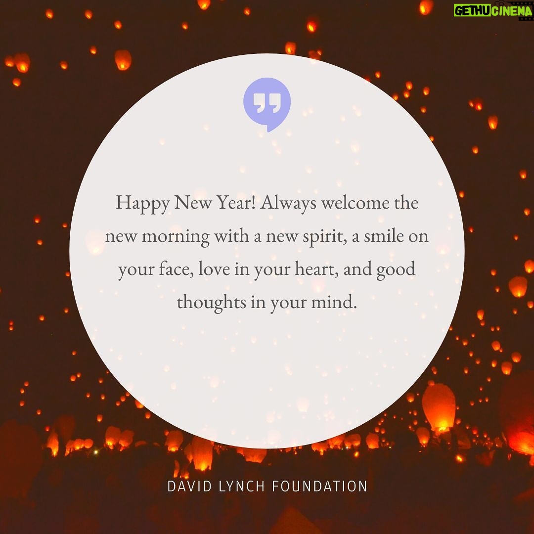 David Lynch - 791 Likes - “May your days be as glittery as a diamond, may your friends be as good as gold, may your heart stay as green as an emerald, and may your soul remain as pure as a pearl.
Happy New Year! Always welcome the new morning with a new spirit, a smile on your face, love in your heart, and good thoughts in your mind.”
A cherished, traditional wish for the Chinese, or Lunar, New Year
#LunarNewYear #daily #quote #inspo #friends #heart #soul #goodthoughts #meditation #TM #TranscendentalMeditation