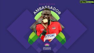 David Rudisha Instagram - I am really excited to be an ambassador for World Athletics Indoor Championship 
Which is going to take place as from 1st-3rd March 2024
Looking forward to the championship and would like to wish the best for all the athletes competing. @WorldAthletics 
#WICGlasgow24