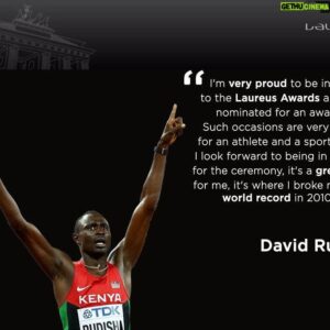 David Rudisha Instagram - Laureus World Sports Awards...