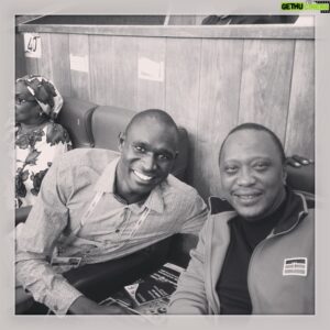 David Rudisha Instagram - Watching World champs in Moscow with the president Uhuru Kenyatta.