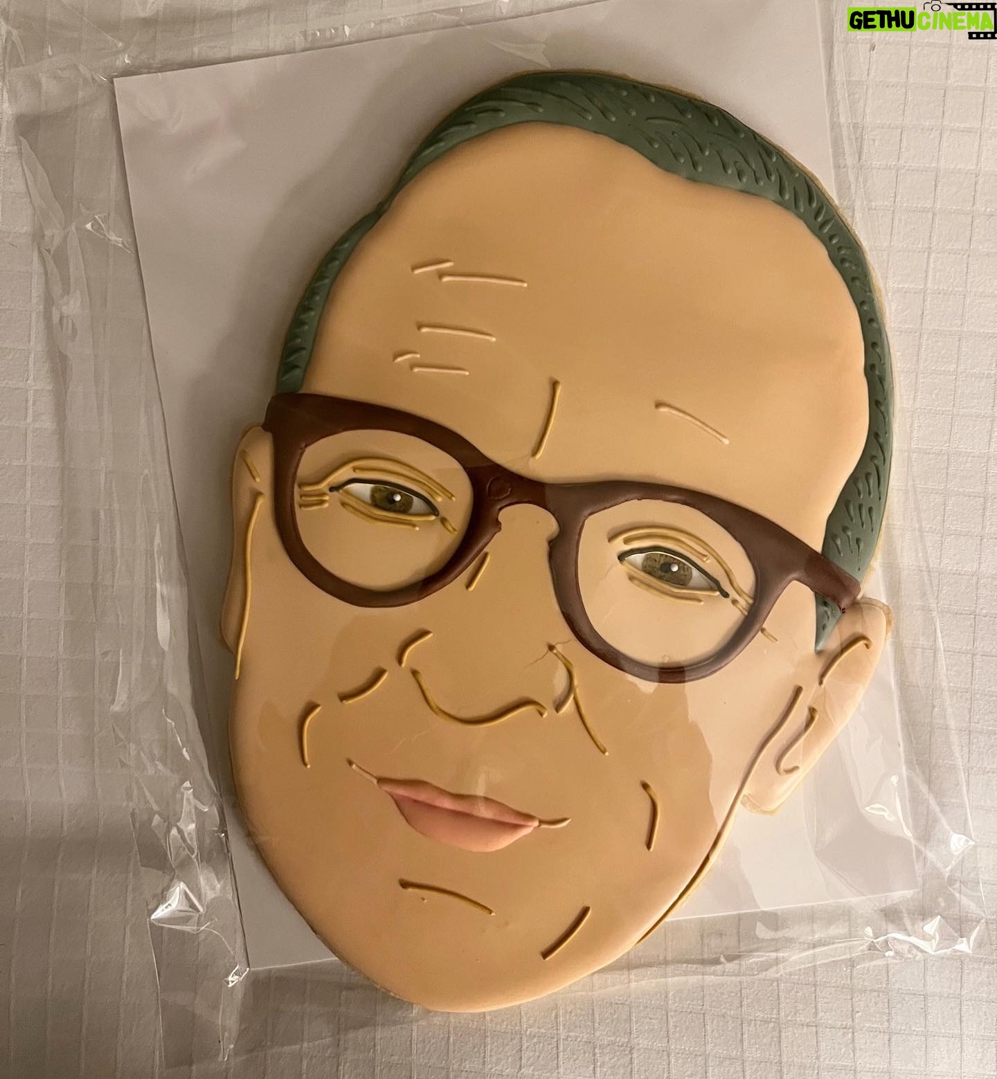 David Sedaris - 7K Likes - A life-sized head cookie by Chris Taylor and Paul Arguin (aka @floursugarbutter) . I ate it — DS