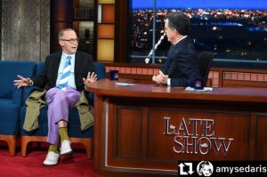 David Sedaris Instagram - #repost @amysedaris Tonight on @colbertlateshow @davidsedarisbooks #happygolucky @littlebrown