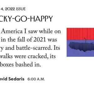 David Sedaris Instagram - A new story by David now online at the New Yorker!