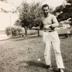 David Sedaris Instagram - Today in #WhatDavidSees: Lou Sedaris in white pants.