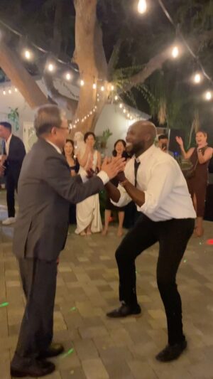 David So Instagram - Korea and Rwanda connect! They’re gonna form a new super saiyan!!! One of my favorite moments of the night lol hahahahaha! 

#comedy #comedyreels #wedding #koreaneverlose
