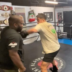 David So Instagram - Where you train is as important as how much imo. I still think @savantyoung is one of the best coaches in the LA area if you want good work! Clearly I’m not a fighter, but that don’t mean I can’t get the knowledge and learn the technique like I am one. 

In my DMS people ask where they should train and how do you know if a spot is good to train at? This is what I ask myself as a hobbyist:

1. Look at the students and the fighters in the gym. What do they look like? What is the culture? If the students are trash so is the coach imo. 

2. Just because you’re looking for cardio it doesn’t mean you can’t learn proper technique. (Listen to the corrections) Do they teach you or do they just want you in and out the door?

3. What is their system? Does it work for you? Do they have one? 

Where you spend your time and money is important when learning so beware of MCDOJOS! WHAT DO YOU LOOK FOR IN A GYM?! Also… he hurt my chest at the end…

#boxing #fyp #explore #thecasualsmmapodcast