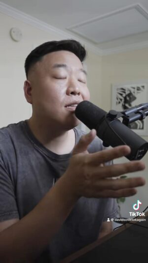 David So Instagram - Old tik tok video from last year! ASTN did a rendition of this Billie Eilish song and it went hard! Recorded this between recording GENIUSBRAIN podcast ads cause my ADHD be going crazy. The cover ends short cause… I forgot the lyrics and I was over it after 1 take. 

#billieeilish #cover #music #rnb #korean