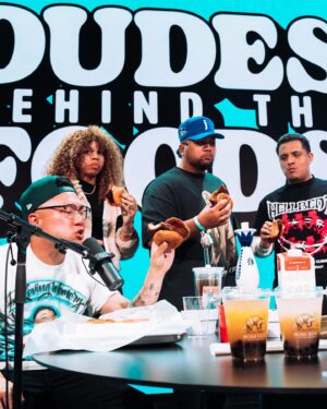 David So Instagram - Ever eat super spicy chicken in front of a live studio audience!? 😂 The first ever live on stage episode of @dudesbehindthefoods is up on YouTube now!
Link in bioooo 🔥🔥🔥
‘‘Twas a good time! What city should we hit next?
Thanks again @spotify and @howlinrays!

📷: @jayceealcala