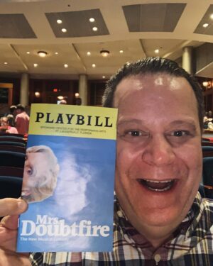 David Venable Instagram - In my seat and waiting on a great show!  @doubtfireontour.  Enjoying my time off!  Have a great Saturday night.  #theatre #mrsdoubtfire #sofun #browardcenterfortheperformingarts #happydance #itstime #fortlauderdale