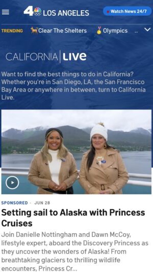 Dawn McCoy Instagram - My latest Dawn’s Destinations on NBC took us to Juneau, Alaska…and I will never be over this adventure.

Join @_daniellenottingham and I as we set sail aboard @princesscruises Discovery Princess and discover the beautiful wonders of Alaska! 🛳️ 
From breathtaking glaciers to thrilling wildlife encounters, Princess Cruises offers the ultimate adventure. 
With 55 years of sailing to Alaska, Princess is the #1 choice for experiencing this scenic paradise. 
Book your next adventure at princess.com 

#PrincessPartner 
#sponsored

Blue coat, onesie, anchor sweater & tan checkered set: @showmeyourmumu 
Tan trench & purple palazzo set: @anntaylor
Navy suit: @shopripleyrader @ripleyrader 

#DawnsDestinations
#PrincessCruises