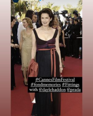 Dayle Haddon Instagram - Wonderful memories of #Cannes dressed by my dear talented designer friend @juliedelibran when she was the secret couture designer for #Prada. Through this she became a cherished friend. I am in awe of her talent but also her gentleness, kindness, humility and style she leads with. Thank you dear Julie and thank you #cannesfestival and @lorealparis for bringing us together! Fun memories❤️#loreal @lorealparis @lorealgroupe @lorealusa @cannes_filmfestival #fashion #film #cannesfilmfestival #cannes #designer #fondmemories #redcarpet #prada @prada @fashion_trendy_vibes @fashiontrend_vibes_