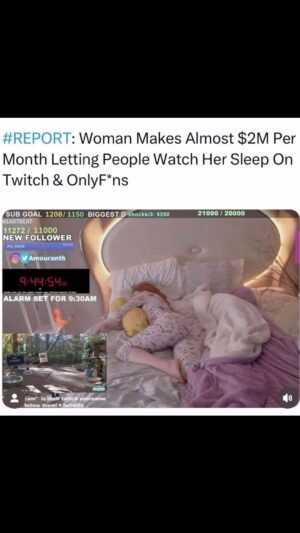 Daym Drops Instagram - Way’Ment!! 2M a month for Sleeping?? 👀🤣🤣🤣 Now I know this post is lyin’!! Cuz’ Ain’ NO WAY Simp City is Simpin’ THIS HARD!! 🤣🤣🤣

 I know sons aren’t paying WILD PRICES to watch a Woman SLEEP!! 🤣 I know y’all 🥷’s are DOWN BAD but there’s NO WAY it has gotten THIS BAD?!? 👀🤣🤣🤣🤣🤣🤣🤷🏾‍♂️

 Either way Ladies, follow me on my NEW #Twitch & OF Channels, “REM Daddy” I’m trynna SEE sumpin’ 🤣🤣🤣