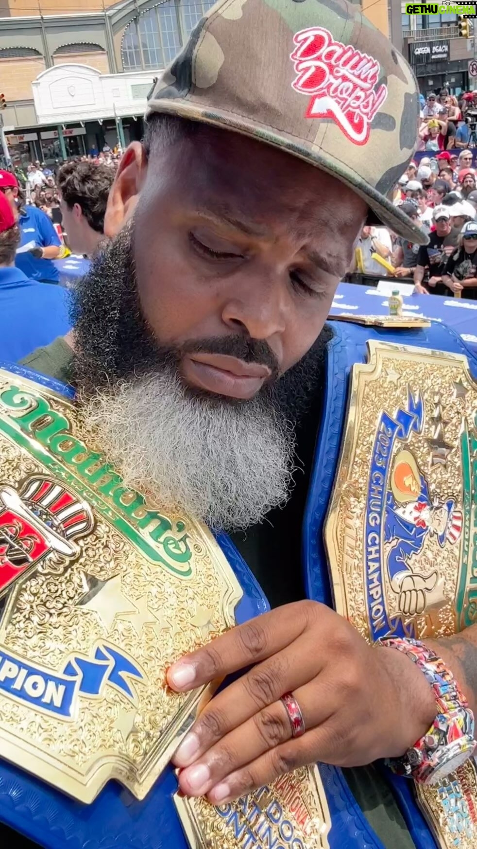 Daym Drops - 422 Likes - ANOTHER ONE!!! @badlandsbooker just won his 2nd Ocean Blue Chug Championship Belt (2024) at @originalnathansfranks Hot Dog Eating Contest!!
It’s a @eatingcontest thang Baby!!!!