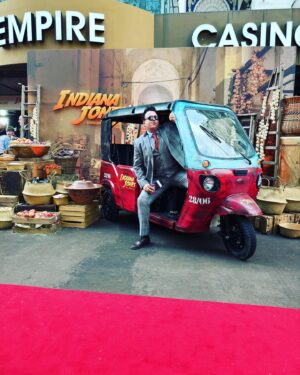 Daz Black Instagram - Here at the Indiana Jones premiere in London. I will never forget this day. Suit inspired by Sir Sean Connery 🥹❤️ #indianajones