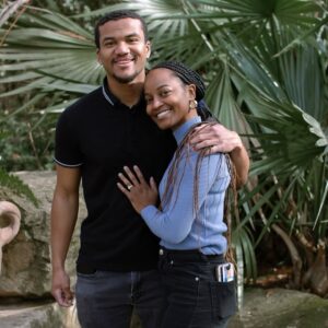 DeShawn Snow Instagram - Cheers to my son and his beautiful fiancé🥂💕💍