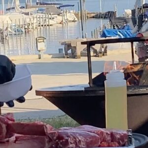 Dean Cain Instagram - Some incredible tomahawk steaks in #switzerland🇨🇭 !! #neuchatel #tousensemble