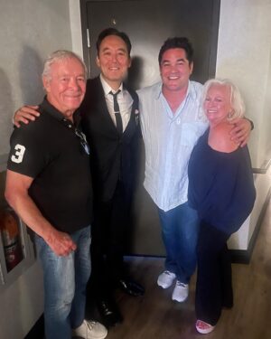 Dean Cain Instagram - Absolute hysterical night with @stevebyrnelive at Jimmy Kimmel’s Comedy Club in Las Vegas!  My folks and I laughed so much!  Thank you!! 
(apologies for singing on stage) Blame @stevebyrnelive