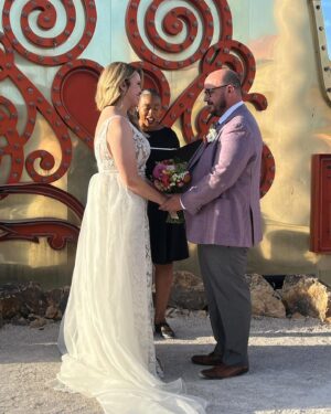 Debra DiGiovanni Instagram - My friend Pete got married yesterday (to Melody! Second pic) and it was such a great night! We cried, we laughed (we were a bit sweaty) and we ate too much. PERFECTION! Congrats Pete & Melody! I love you so much! 🩷 💒