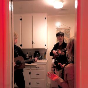 Declan McKenna Instagram - I just want to take the chance to say a huge thank you to everyone who’s worked on this album, I’ll list the full crew below, but from the first ideas messing around in various home studio setups in the UK to LA and all the time spent there with Luca and a whole host of friends new and old, right to the album art shoot so much love has been poured into this album, and it really could not be what it is without all the friends who have contributed and committed time and energy to it, and without their belief and support I wouldn’t have had the confidence to make an album that represents me in such a pure way that I’m so very proud of and so…. 

Thank you endlessly to: Gianluca Buccellati, Simon Oscroft, David Wrench, Heba Kadry, Henry Pearce, Jake Passmore, Erin Rice, Laura Jennings, Allie Kelly, Allie Buckley, Jason Boesel, Eli Smart, Thomas Wolseley, Ollie Brown, Neil Comber, Jules Appollinaire, Luka Kuprecht, Mark C Brown, Jack Banjo Courtney, Matt Parad, Ross Fortune, Alice Western, Ary Maudit, Joshy McClorey, Conor Price, Ben Quinn, Willy (Bish) Bishop, Ciara Thompson, Brad Simpson, Marcus Prouse, Nathan Barlow, RAD, Riley j Donahue, Isabel Torres, Ben Limmer, Linus Fenton, Soren Bryce, Clari Freeman-Taylor, Nathan Cox, Gabi King, Jamie MacKay, Theo Ahimana, Nick Roberts, Sofia Constable-Maxwell, Luke Brickett, Alex Wall, Chris (CJ) Johnston, Tara Richardson, Cliff Burnstein, Peter Mensch   everyone at Q Prime, Henry, Martin   everyone at Columbia (exc usa), Because France, Ewen MacNeil   co, Andy, Jeff and everyone at CAA, PACT, 64 Sound, Brighton Electric, Strongroom, The Dairy, Riley Donahue, Maria, John, Liam, Rosanna, Catriona, Ciaran, Margarita, Kaia, Darren, Polly, Jade, all of the McKennas, Tobins and so on (and so on), the Rices, all of Cheshunt, Heung-min Son, Ossie Ardiles, Chirpy   Ringo Starr.

📸 @bien_et_toi_ @rileyjdonahue