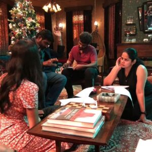 Deepa venkat Instagram - Couple of working stills clicked by someone truly special. 

That single card at the end credits. I have no words to describe the feeling. 

🙏

SriramRaghavan @tipsfilmsofficial @matchboxpix @rameshtaurani @sanjayroutraymatchbox @jaya.taurani #KewalGarg @actorvijaysethupathi @katrinakaif @radhika_sarathkumar #KavinBabu @actor_shanmugaraja @ashwinikalsekar #RajeshWilliams @radhikaofficial @gayathrieshankar #PariSharma @ipritamofficial @yughabharathi #PoojaLadhaSurti #ThiagarajanKumararaja #PratheepKumarS  @abduljabbar_offl #PrasannaBalaNatarajan @latatudinal  @mayursharma22011 #MadhuApsara @vishal_bajaj_1603 @daniel.b.george @imdeepavenkat @anaitashroffadajania @gopiprasannaa #SaranDevraj