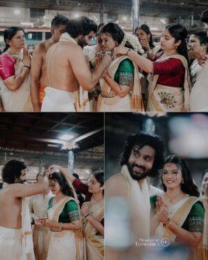 Deepak Parambol Instagram - The Moment ❤️

Captured By : @momentssbyelementricx

Makeup :  @ashif_marakkar 

Groom makeup- @groommakeup_bloomsmakeover 

Draping :  @draping_damini 

Costume :  @mayoohka_by_aiswarya_baiju 

#aparnadeepak #aparnadeepakwedding #weddingmoments #deepakparambol #weddingbliss