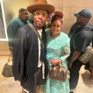 Deitrick Haddon Instagram - I stopped by the #Aim convention and ran into one of my favorite human beings on the planet earth. The one and only @dorindaclarkcole!! She and her sisters are the blueprint to greatness and humility!! I'm excited to see them on the #reuniontour. You won't find a bigger #ClarkSister fan than me!!