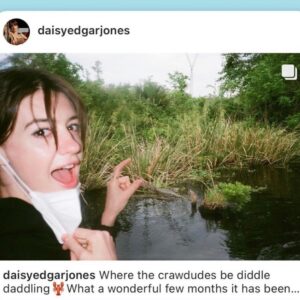 Delia Owens Instagram - Daisy Edgar-Jones (Kya) bids farewell to the marsh after @Crawdadsmovie completed. And the fabulous cast and crew shoutout “Team Crawdads” one last time. What an incredible experience and honor it was. Crawdads paperback still Number 1 on the NYT Bestseller List.  I am so grateful to everyone.